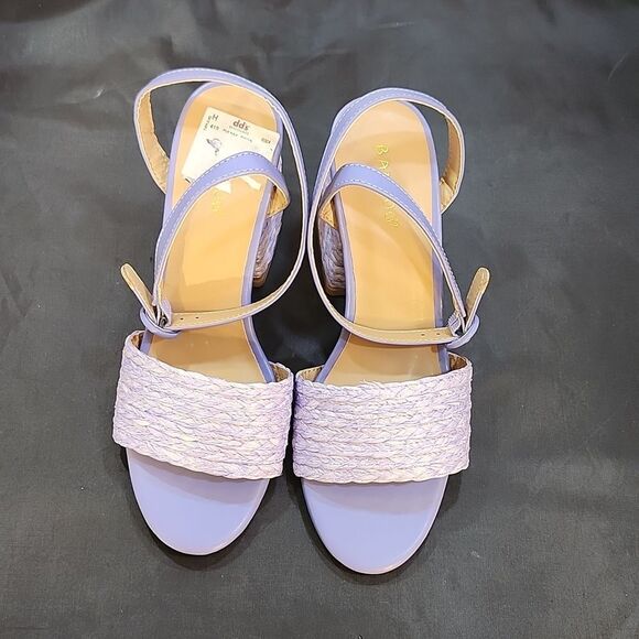 BRAND NEW BAMBOO MADDY-02 RAFFIA BLOCK HEEL BRAIDED STRAP SANDAL - Picture 3 of 16